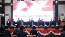 DPRD Kabupaten Ogan Komering Ilir (OKI) menggelar Rapat Paripurna ke-XVI Masa Sidang II Tahun Sidang 2024-2025 dalam rangka mendengarkan pidato perdana Bupati dan Wakil Bupati OKI periode 2025-2030