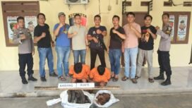 Jajaran anggota Reskrim Polsek Banjar Agung
