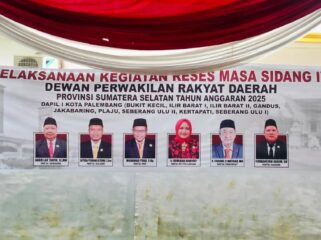 Kegiatan Reses Masa Sidang IV DPRD Provinsi Sumatera Selatan yang digelar di Kantor Kelurahan 5 Ulu Palembang