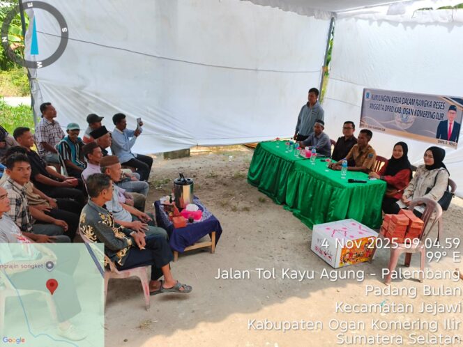 
					Kegiatan Reses I Masa Sidang I Tahun Sidang 2025–2026 di Kecamatan Jejawi, tepatnya di Desa Padang Bulan, pada Selasa (4/11/2025).