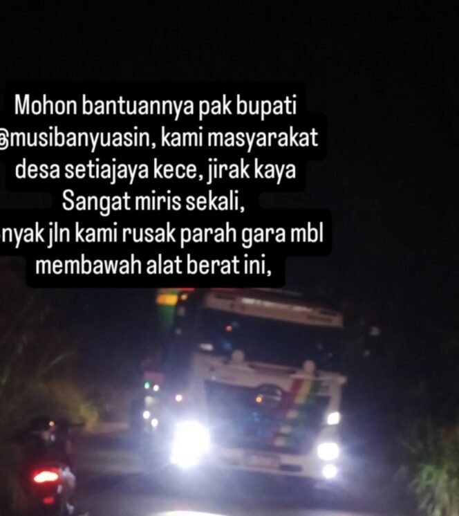 
					Warga Desa Setiajaya Keluhkan Jalan Rusak Akibat Aktivitas Truk Alat Berat