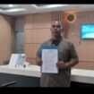 Ketua LSM Krak Sumsel, saat menyampaikan berkas di ATR BPN beberapa waktu lalu