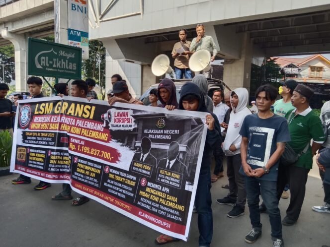 
					Dana Hibah KONI Palembang Disorot, GRANSI Minta Kejari Periksa Seluruh Pengurus dan Dispora